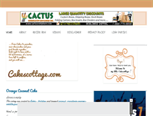 Tablet Screenshot of cakescottage.com
